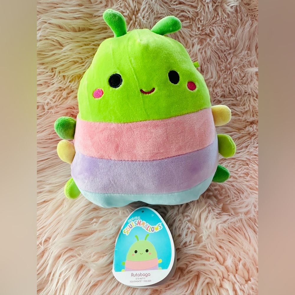 SQUISHMALLOWS RUTABAGA THE CATERPILLAR 7”